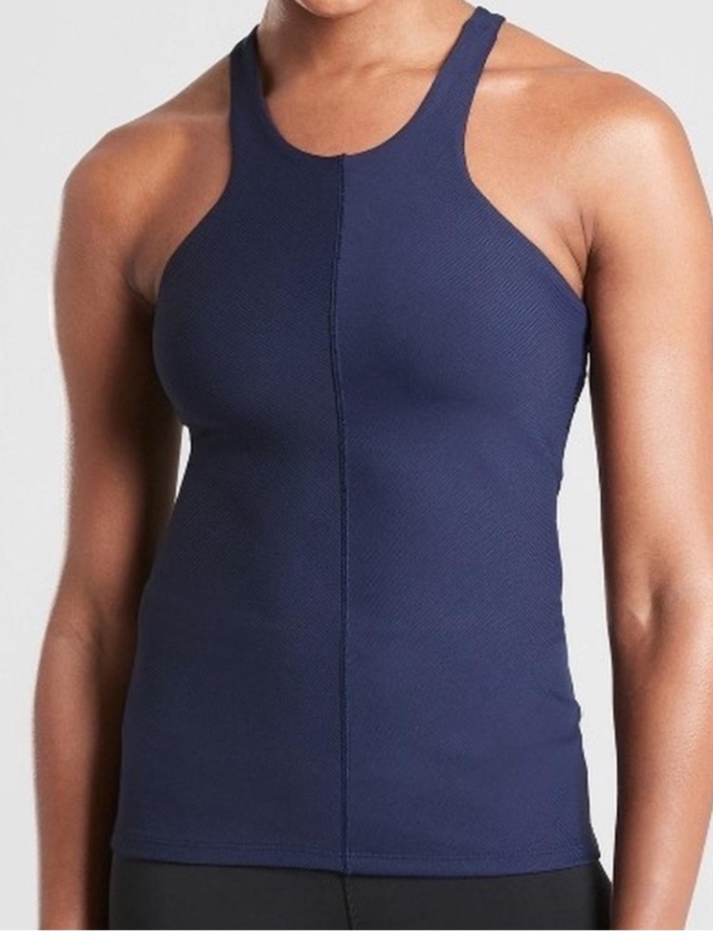 Athleta Intensity Support Full Length Workout Top in Navy Blue, XL